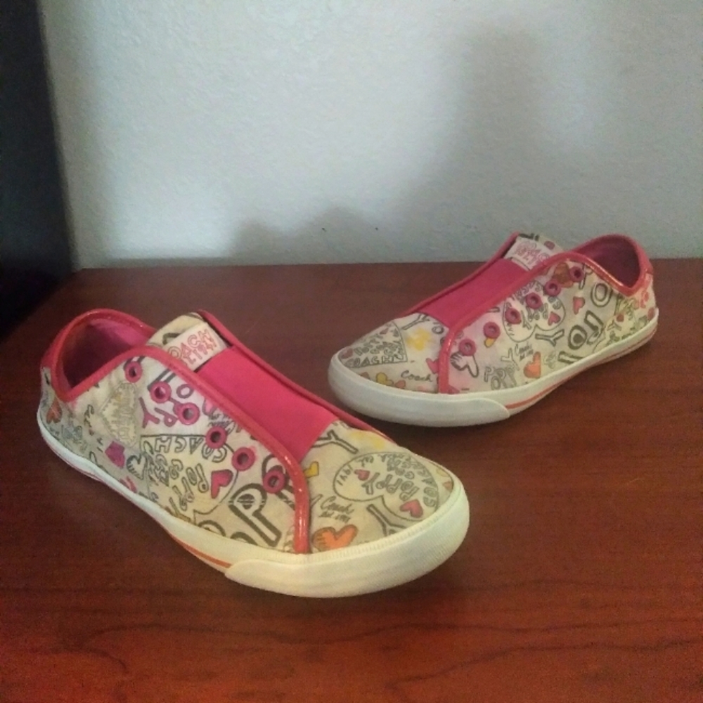 Womens Coach Bev Poppy Slip On Sneaker Size 10B
